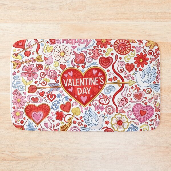 Item preview, Embroidered Love: Vibrant Valentine Stitched Pattern designed and sold by Jchan24.