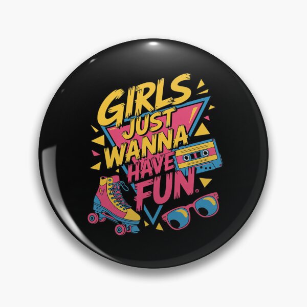 Item preview, 80s Birthday Girl 80's Girls Just Wanna Have Fun designed and sold by MarkLeedsArt.