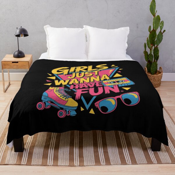 Item preview, 80s Birthday Girl 80's Girls Just Wanna Have Fun designed and sold by MarkLeedsArt.