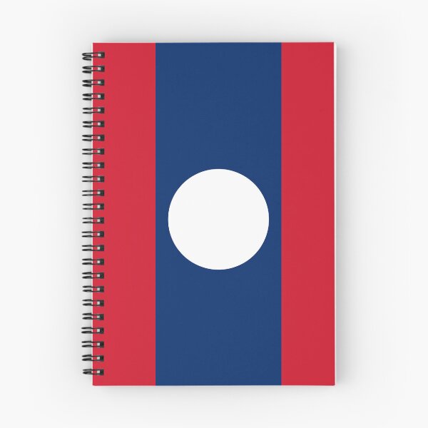 Item preview, Vertical Laos Flag Design designed and sold by NTGUILTY.