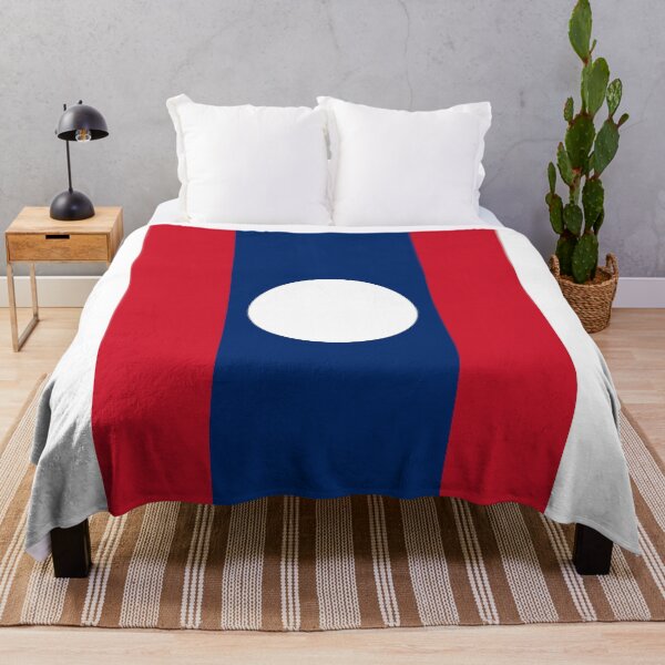 Item preview, Vertical Laos Flag Design designed and sold by NTGUILTY.