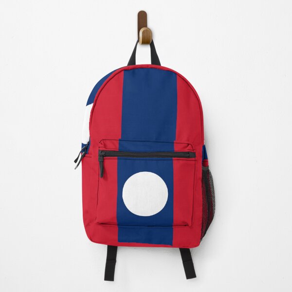 Item preview, Vertical Laos Flag Design designed and sold by NTGUILTY.