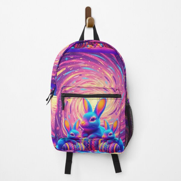 Item preview, Psychedelic Cosmic Easter Bunny Art designed and sold by 3free3street - Neon & Graffiti Digital Art.