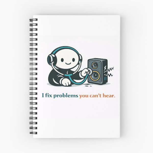 Item preview, I fix problems you can’t hear designed and sold by ChaosInNumbers.