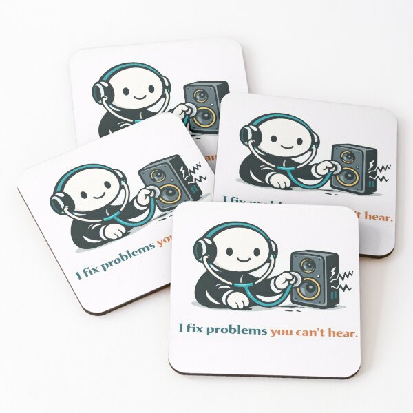 Item preview, I fix problems you can’t hear designed and sold by ChaosInNumbers.