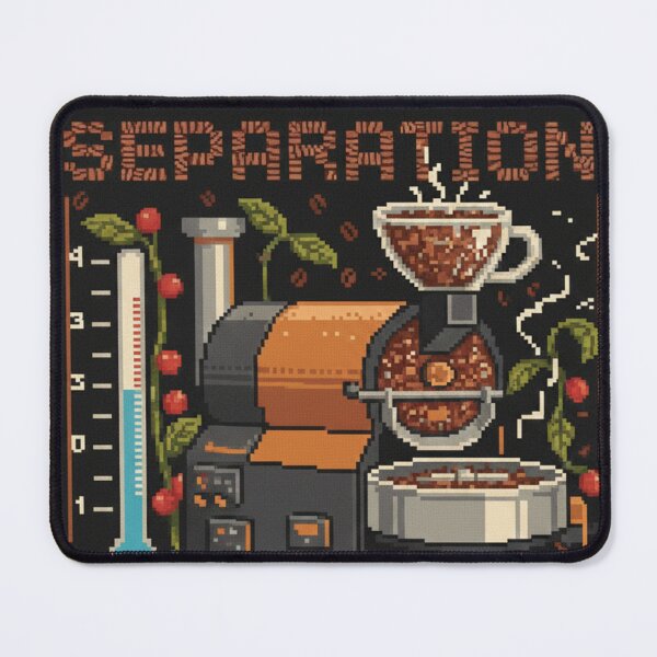 Item preview, 4 Degrees of Separation - Coffee Roasting Pixel Art designed and sold by BlissHalo.