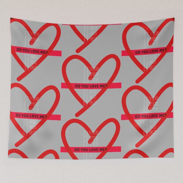 Item preview, Do You Love Me? - Bold Grunge Heart Checklist designed and sold by AddyTae.