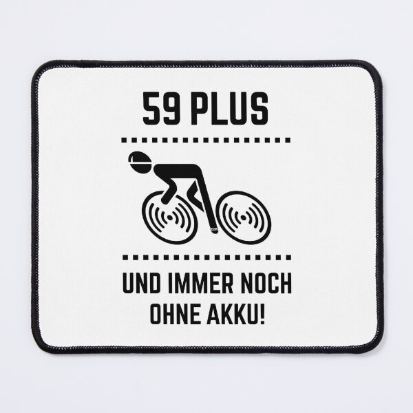 Item preview, 59 Plus – And Still Without a Battery! (Bicycle / Racing Bike / Birthday / Black) designed and sold by Roderix.