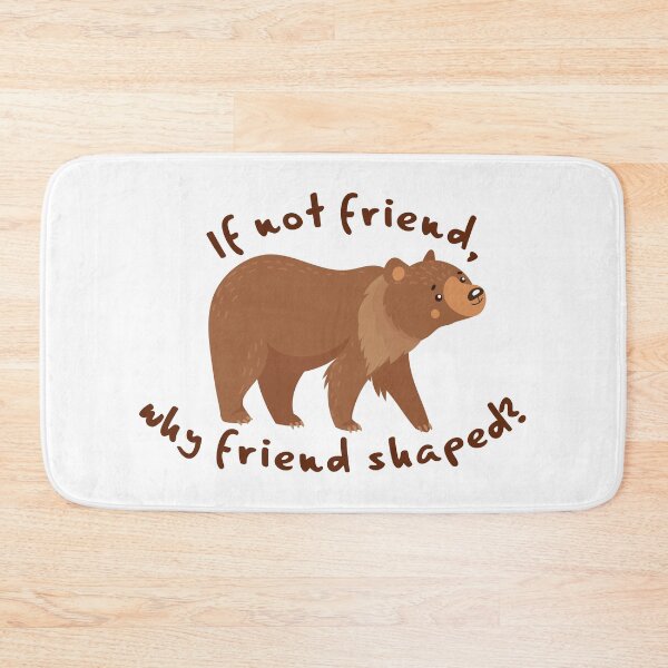 Item preview, If not friend, why friend shaped? designed and sold by the-craft-shop.