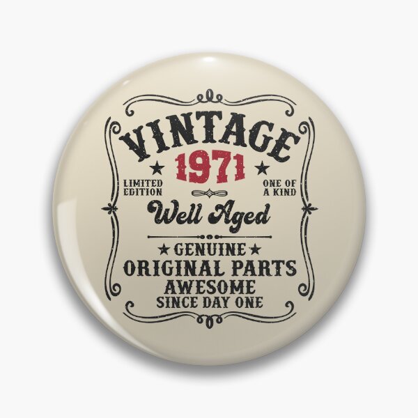 Item preview, 55th Birthday Vintage 1971 Well Aged 55 Awesome Years designed and sold by eclecTEEq.