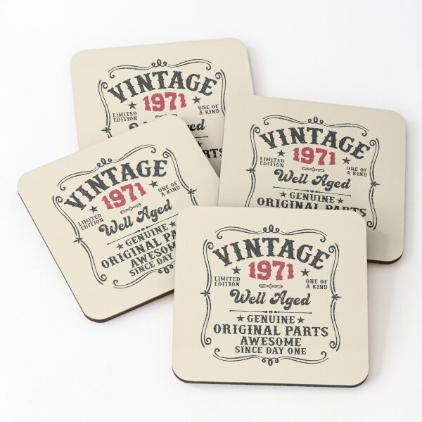 Item preview, 55th Birthday Vintage 1971 Well Aged 55 Awesome Years designed and sold by eclecTEEq.