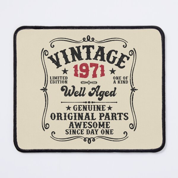 Item preview, 55th Birthday Vintage 1971 Well Aged 55 Awesome Years designed and sold by eclecTEEq.