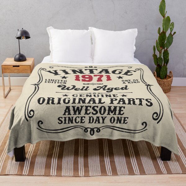 Item preview, 55th Birthday Vintage 1971 Well Aged 55 Awesome Years designed and sold by eclecTEEq.