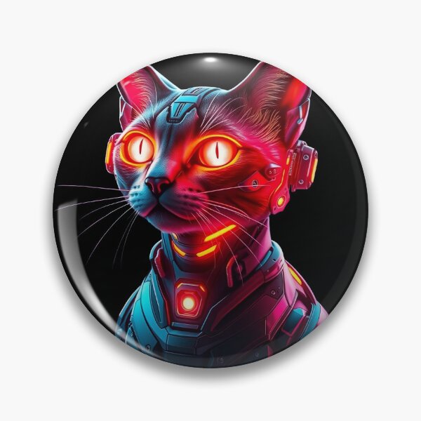 Item preview, Neon Cyber Cat Future Pet designed and sold by NEON ALLEY.