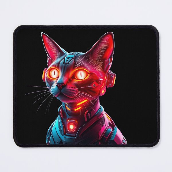 Item preview, Neon Cyber Cat Future Pet designed and sold by NEON ALLEY.