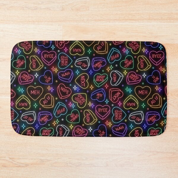 Item preview, Neon Anti Conversation Hearts designed and sold by WickedRefined - Nicole Demereckis.