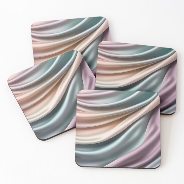 Item preview, Luxury Abstract Textile Waves in Soft Pastel Colors. designed and sold by MissYouONLY.