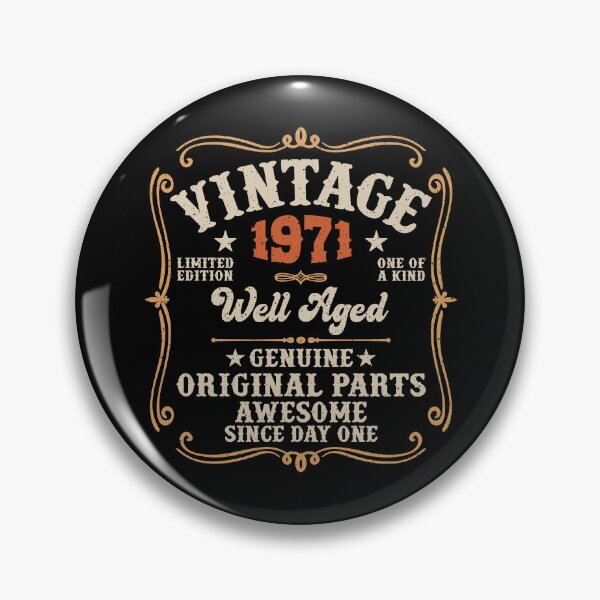 Item preview, 55th Birthday Vintage 1971 Well Aged 55 Awesome Years designed and sold by eclecTEEq.