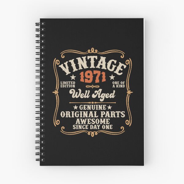 Item preview, 55th Birthday Vintage 1971 Well Aged 55 Awesome Years designed and sold by eclecTEEq.