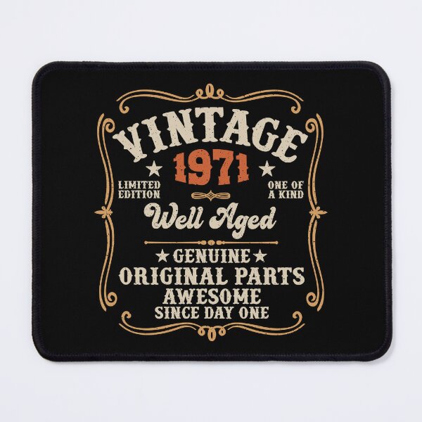 Item preview, 55th Birthday Vintage 1971 Well Aged 55 Awesome Years designed and sold by eclecTEEq.