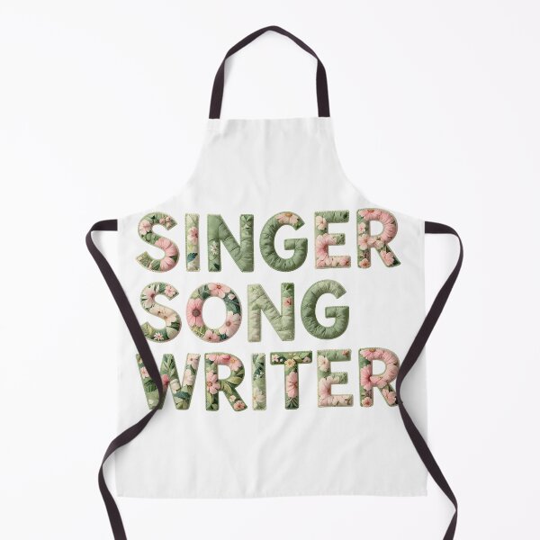 Item preview, SINGER SONGWRITER - IN FLORAL FAUX LETTERING designed and sold by AlexOBrienArt.