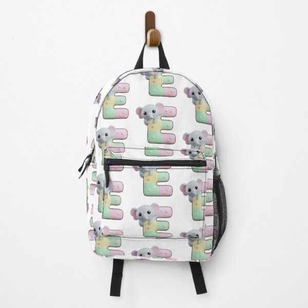 Item preview, Cute Baby Elephant Letter E – Pastel Kawaii Alphabet designed and sold by Rose Collection Shop.