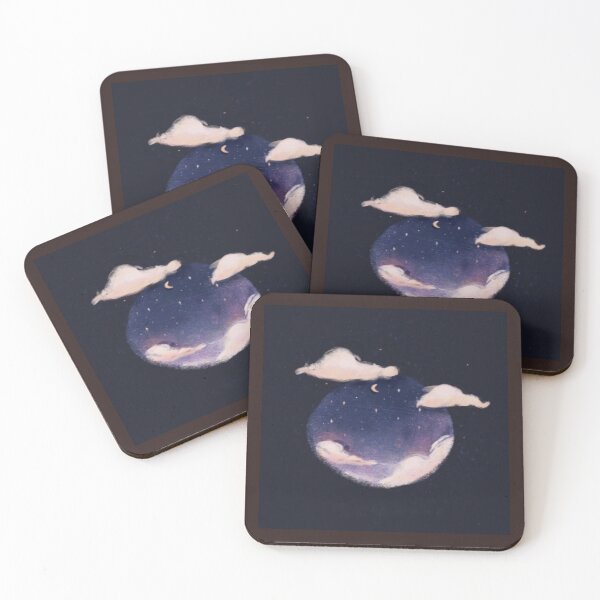 Item preview, Peaceful night,stars,and moon artwork  designed and sold by NivyasArtistry.
