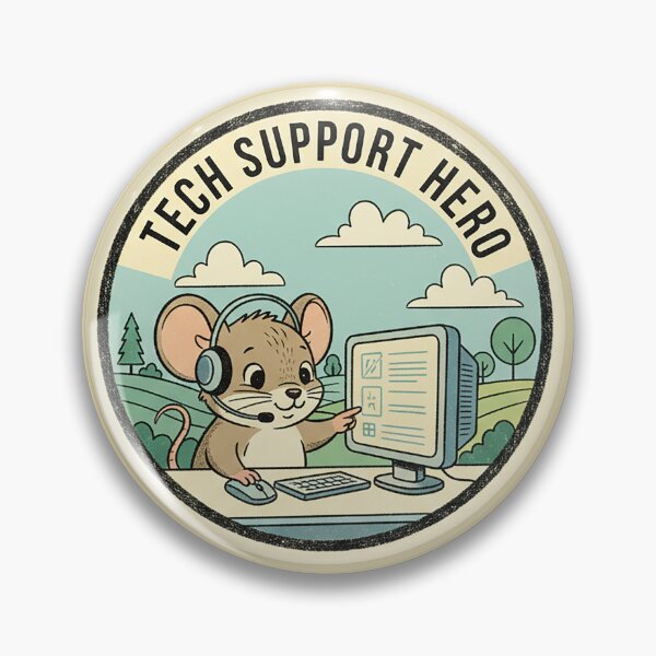 Item preview, Retro Mouse Tech Support – Vintage 1960s Computer Professional Sticker designed and sold by VisualRotaStudio .