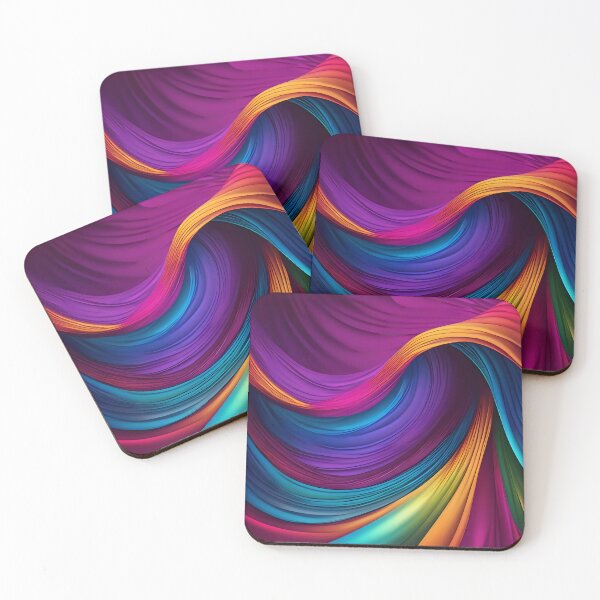 Item preview, Modern Colorful Abstract Wave Background Composition. designed and sold by MissYouONLY.