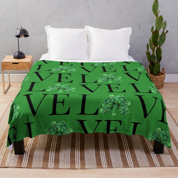 Item preview, Happy St. Patrick Day | green leaf clover heart pattern | Love designed and sold by hollycooper.
