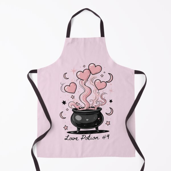 Item preview, Love Potion #9 Retro Cauldron Illustration | Pink Hearts Witchy Art designed and sold by CindyRandomVibes.