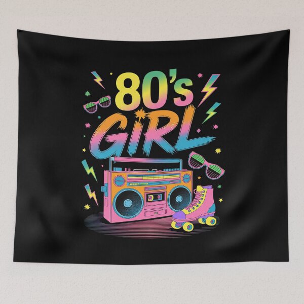Item preview, 80's Girl Birthday Party Costume Women 1 designed and sold by MarkLeedsArt.