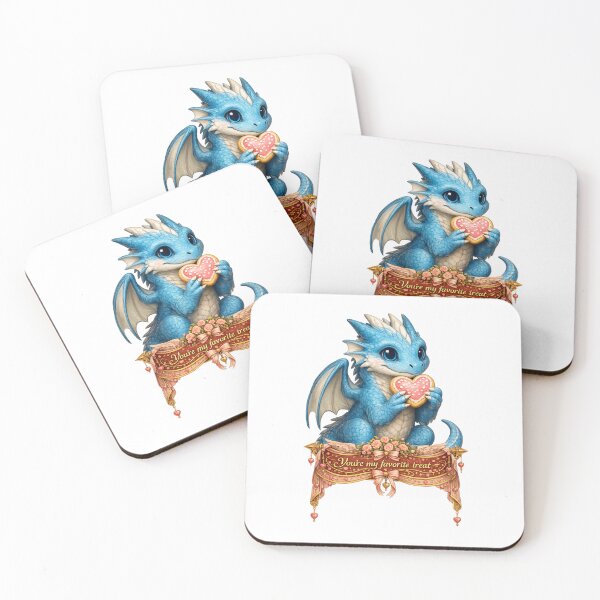 Item preview, You’re My Favorite Treat Baby Dragon – Cute Valentine Fantasy Dragon Art designed and sold by Hatchling Hollow.