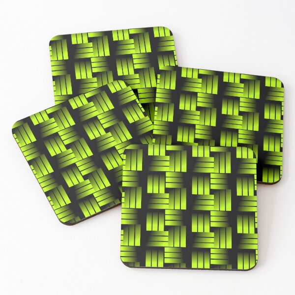 Item preview, Thermal Vent - Green Glowing Basket Weave Pattern designed and sold by The Nomadic Designs.