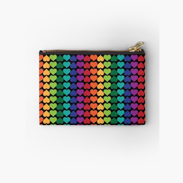 Item preview, Rainbow Hearts on Black designed and sold by Digitalmyth's Designs.