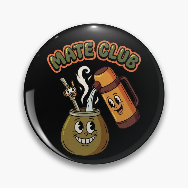 Item preview, Vintage Cartoon Thermos Pouring Yerba Mate designed and sold by flamini.