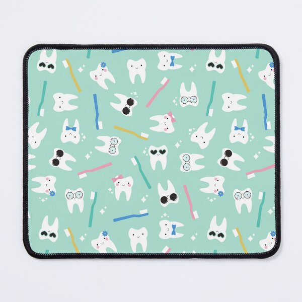 Item preview, Cute Tooth & Toothbrush Pattern designed and sold by ketrena.
