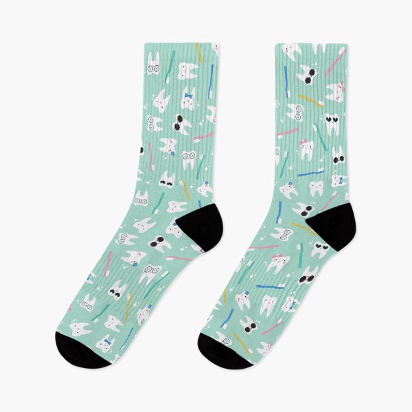 Item preview, Cute Tooth & Toothbrush Pattern designed and sold by ketrena.