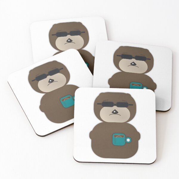 Item preview, Capybara wearing sunglasses and coffee designed and sold by AggAverse.