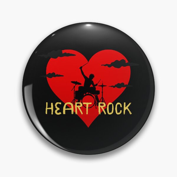 Item preview, Heart Rock - Passionate Drummer Silhouette designed and sold by AddyTae.