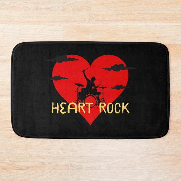 Item preview, Heart Rock - Passionate Drummer Silhouette designed and sold by AddyTae.
