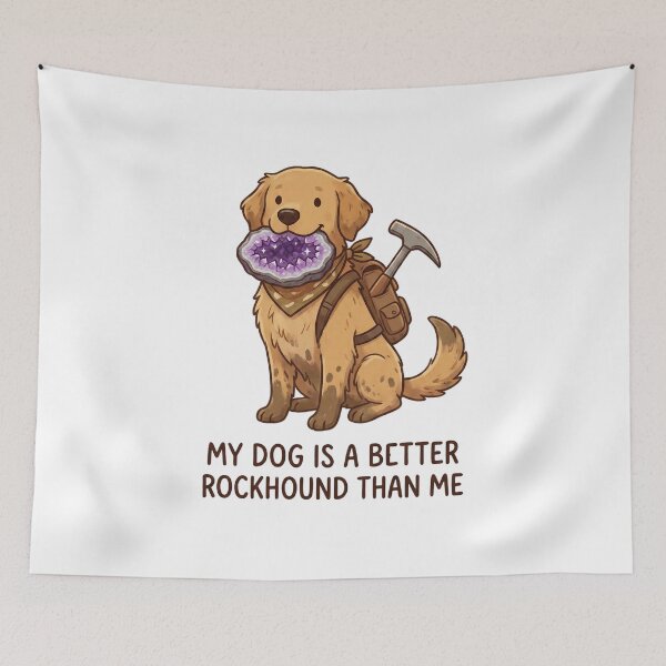 Item preview, Funny Dog Rockhound Gift designed and sold by SignumShop.