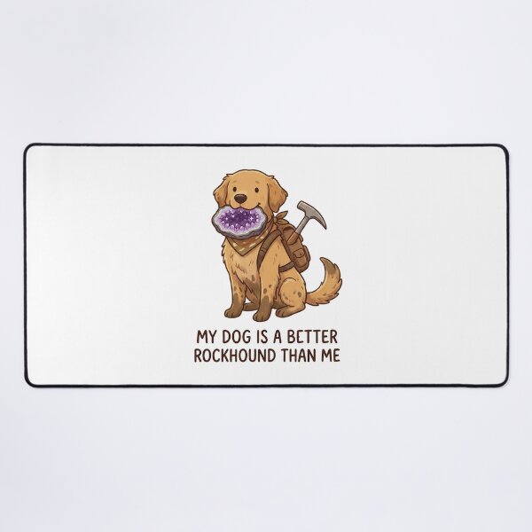 Item preview, Funny Dog Rockhound Gift designed and sold by SignumShop.