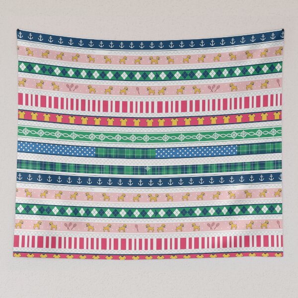 Item preview, Preppy pattern stripes  designed and sold by Roxburylane.
