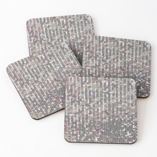 Item preview, Silver sequins, festive party vibe | glitter pattern  designed and sold by hollycooper.