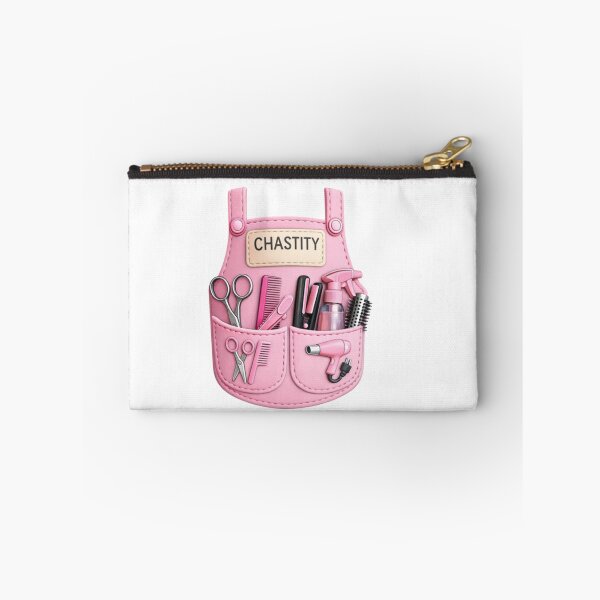 Item preview, Personalized Hair Stylist Apron Design – Custom Name Salon Gift - Pink Base designed and sold by Sqwirlgrl.