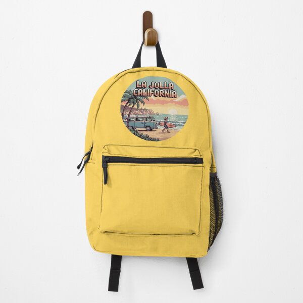 Item preview, La Jolla California Pixel Surf Sunset – Retro Coastal Circle Illustration designed and sold by CircinusStore.