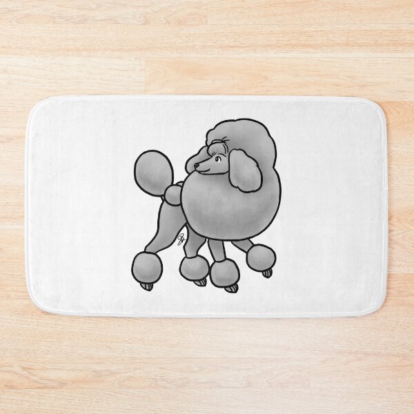 Item preview, Dog - Miniature Poodle - Continental Gray designed and sold by Jennifer Stolzer.