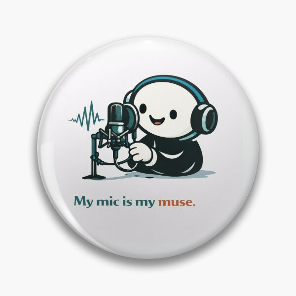 Item preview, My Mic Is My Muse designed and sold by ChaosInNumbers.