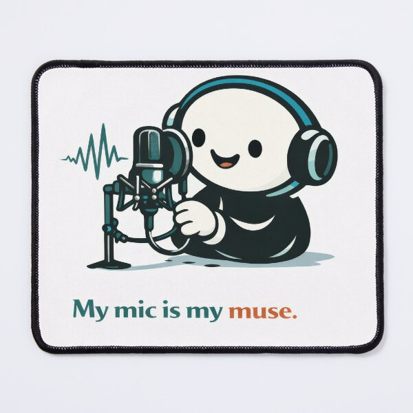 Item preview, My Mic Is My Muse designed and sold by ChaosInNumbers.